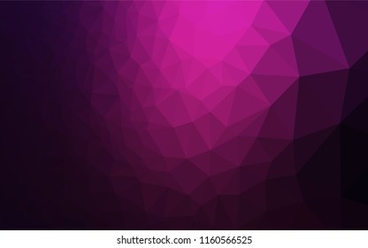 Dark Pink vector blurry hexagon pattern. A vague abstract illustration with gradient. The elegant pattern can be used as part of a brand book.