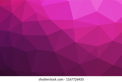 Dark Pink vector blurry hexagon template. Colorful illustration in abstract style with gradient. The elegant pattern can be used as part of a brand book.