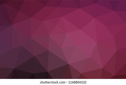Dark Pink vector blurry hexagon template. A sample with polygonal shapes. Brand new style for your business design.
