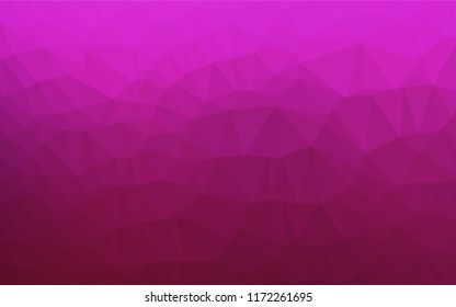 Dark Pink vector blurry hexagon texture. Colorful abstract illustration with gradient. Brand new design for your business.