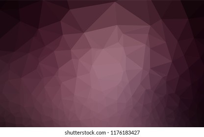 Dark Pink vector blurry hexagon texture. Modern geometrical abstract illustration with gradient. A completely new template for your business design.