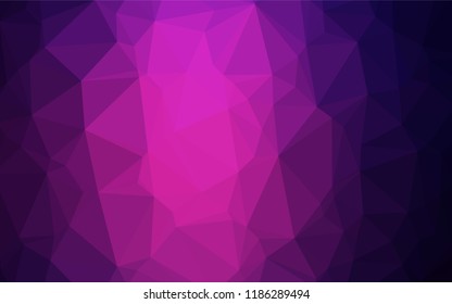 Dark Pink vector blurry hexagon texture. Creative illustration in halftone style with gradient. The template can be used as a background for cell phones.