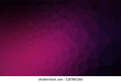 Dark Pink vector blurry hexagon template. Modern geometrical abstract illustration with gradient. The textured pattern can be used for background.