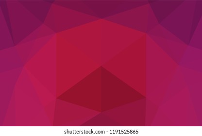 Dark Pink vector blurry hexagon pattern. Glitter abstract illustration with an elegant design. A completely new design for your business.