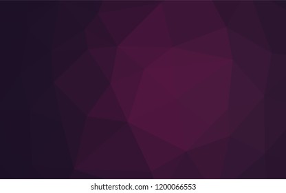 Dark Pink vector blurry hexagon texture. Shining colored illustration in a Brand new style. A completely new design for your business.