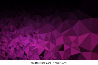 Dark Pink vector blurry hexagon template. Shining colored illustration in a Brand new style. A completely new design for your business.