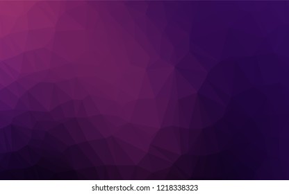 Dark Pink vector blurry hexagon pattern. A vague abstract illustration with gradient. The template can be used as a background for cell phones.