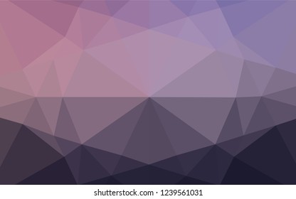 Dark Pink vector blurry hexagon pattern. A sample with polygonal shapes. Brand new design for your business.