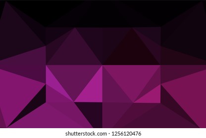 Dark Pink vector blurry hexagon texture. Modern geometrical abstract illustration with gradient. The elegant pattern can be used as part of a brand book.