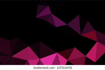 Dark Pink vector blurry hexagon template. Glitter abstract illustration with an elegant design. The elegant pattern can be used as part of a brand book.