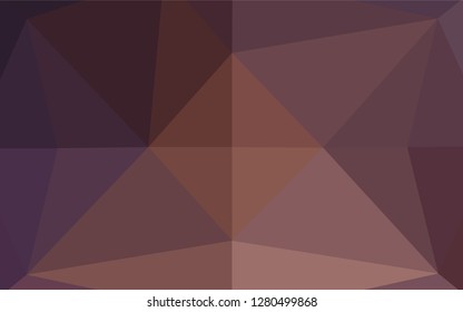 Dark Pink vector blurry hexagon pattern. Creative illustration in halftone style with gradient. The template can be used as a background for cell phones.