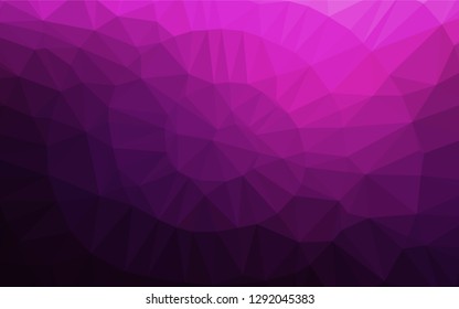 Dark Pink vector blurry hexagon template. Creative illustration in halftone style with gradient. A completely new template for your business design.