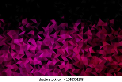 Dark Pink vector blurry triangle background. Colorful abstract illustration with gradient. A completely new design for your business.