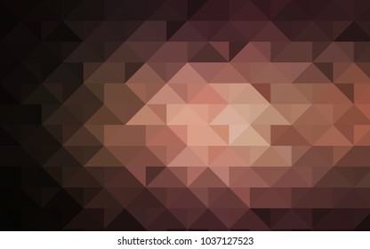 Dark Pink vector blurry triangle pattern. A sample with polygonal shapes. The best triangular design for your business.