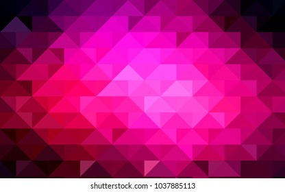 Dark Pink vector blurry triangle template. Colorful illustration in abstract style with gradient. Brand-new style for your business design.