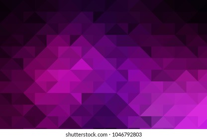 Dark Pink vector blurry triangle pattern. Modern geometrical abstract illustration with gradient. The template can be used as a background for cell phones.