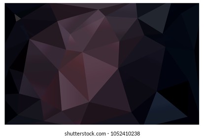 Dark Pink vector blurry triangle background design. Geometric background in Origami style with gradient. 