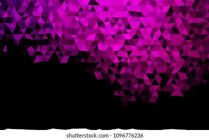 Dark Pink vector blurry triangle pattern. Geometric illustration in Origami style with gradient.  The polygonal design can be used for your web site.