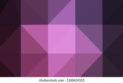 Dark Pink vector blurry triangle texture. Colorful abstract illustration with gradient. Brand-new style for your business design.