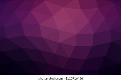 Dark Pink vector blurry triangle background. Colorful illustration in abstract style with gradient. The completely new template can be used for your brand book.