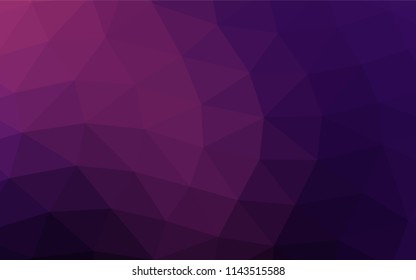 Dark Pink vector blurry triangle background. A completely new color illustration in a vague style. A completely new template for your business design.