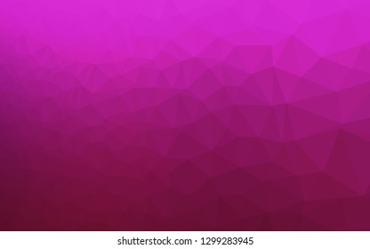 Dark Pink vector blurry triangle pattern. Modern geometrical abstract illustration with gradient. Elegant pattern for a brand book.