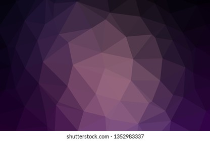 Dark Pink vector blurry triangle pattern. Glitter abstract illustration with an elegant design. New texture for your design.