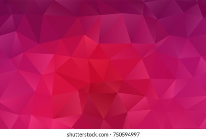 Dark Pink vector blurry triangle template. Brand-new colored illustration in blurry style with gradient. The completely new template can be used for your brand book.