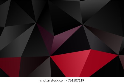 Dark Pink vector blurry triangle background. An elegant bright illustration with gradient. Brand-new design for your business.