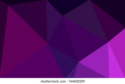 Dark Pink vector blurry triangle background design. Geometric background in Origami style with gradient. 