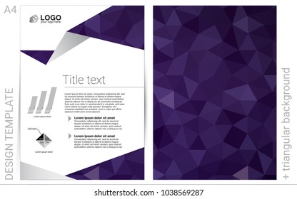 Dark Pink vector  brochure for ui, ux design. Booklet with textbox on colorful abstract background. The pattern can be used for any ad, booklets.