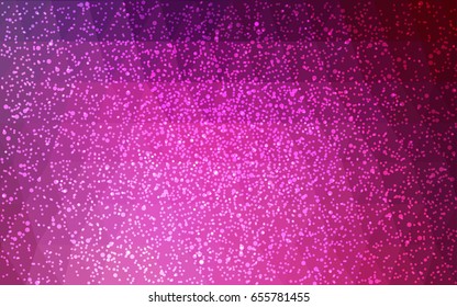 Dark Pink vector christmas postcard low polygon background. Illustration consisting of triangles. Abstract triangular polygonal origami or crystal design of New Year celebration.