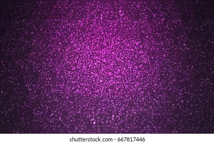 Dark Pink vector christmas postcard low polygon background. Illustration consisting of triangles. Abstract triangular polygonal origami or crystal design of New Year celebration.