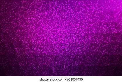 Dark Pink vector christmas postcard low polygon background. Illustration consisting of triangles. Abstract triangular polygonal origami or crystal design of New Year celebration.