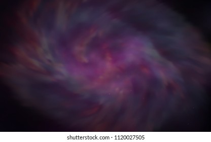 Dark Pink vector cover with astronomical stars. Blurred decorative design in simple style with galaxy stars. Pattern for futuristic ad, booklets.