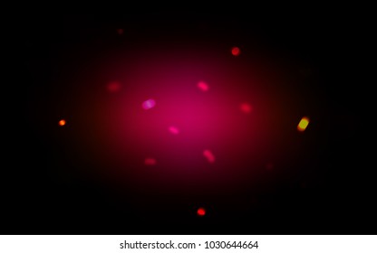 Dark Pink vector cover with beautiful snowflakes. Blurred decorative design in xmas style with snow. New year design for your business advert.