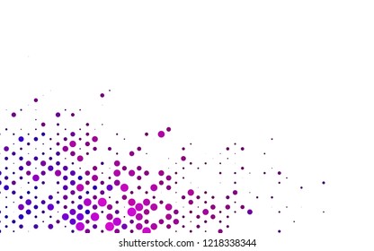 Dark Pink vector cover with circles. Abstract illustration with colored bubbles in nature style. Pattern for ads, leaflets.