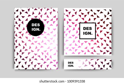 Dark Pink vector cover for Envelopes. Web interface on abstract background with colorful gradient. Pattern for beautiful business cards, folders.
