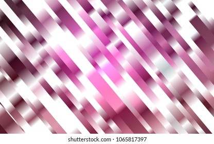 Dark Pink vector cover with long lines. Blurred decorative design in simple style with lines. Best design for your ad, poster, banner.