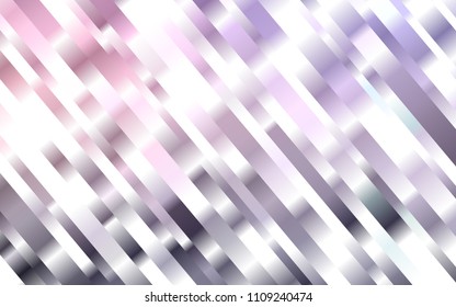 Dark Pink vector cover with long lines. Lines on blurred abstract background with gradient. The template can be used as a background.
