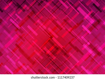 Dark Pink vector cover with long lines. Blurred decorative design in simple style with lines. The pattern can be used for websites.