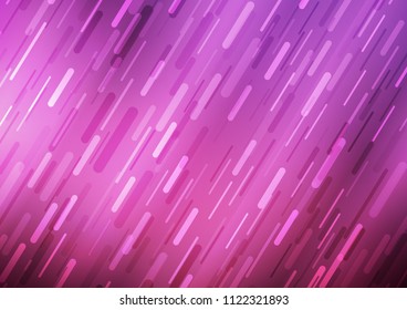 Dark Pink vector cover with long lines. Blurred decorative design in simple style with lines. The pattern can be used as ads, poster, banner for commercial.
