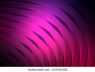 Dark Pink vector cover with long lines. Decorative shining illustration with lines on abstract template. The pattern can be used for busines ad, booklets, leaflets