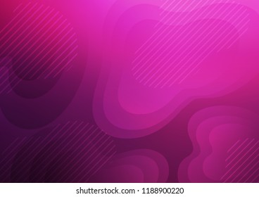 Dark Pink vector cover with long lines. Blurred decorative design in simple style with lines. The pattern can be used as ads, poster, banner for commercial.