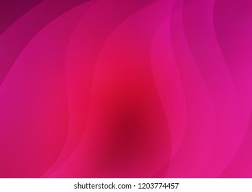 Dark Pink vector cover with long lines. Decorative shining illustration with lines on abstract template. The template can be used as a background.