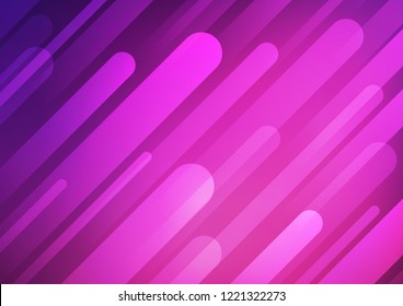 Dark Pink vector cover with long lines. Decorative shining illustration with lines on abstract template. The pattern can be used for busines ad, booklets, leaflets