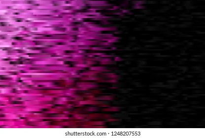 Dark Pink vector cover with long lines. Decorative shining illustration with lines on abstract template. The template can be used as a background.