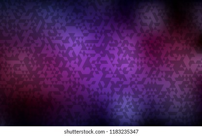 Dark Pink vector cover in polygonal style. Modern abstract illustration with colorful triangles. Pattern for commercials.