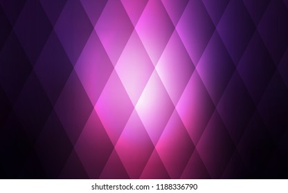 Dark Pink vector cover in polygonal style. Glitter abstract illustration with rectangular shapes. Best design for your ad, poster, banner.