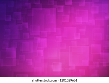 Dark Pink vector cover in polygonal style. Illustration with set of colorful rectangles. Modern template for your landing page.